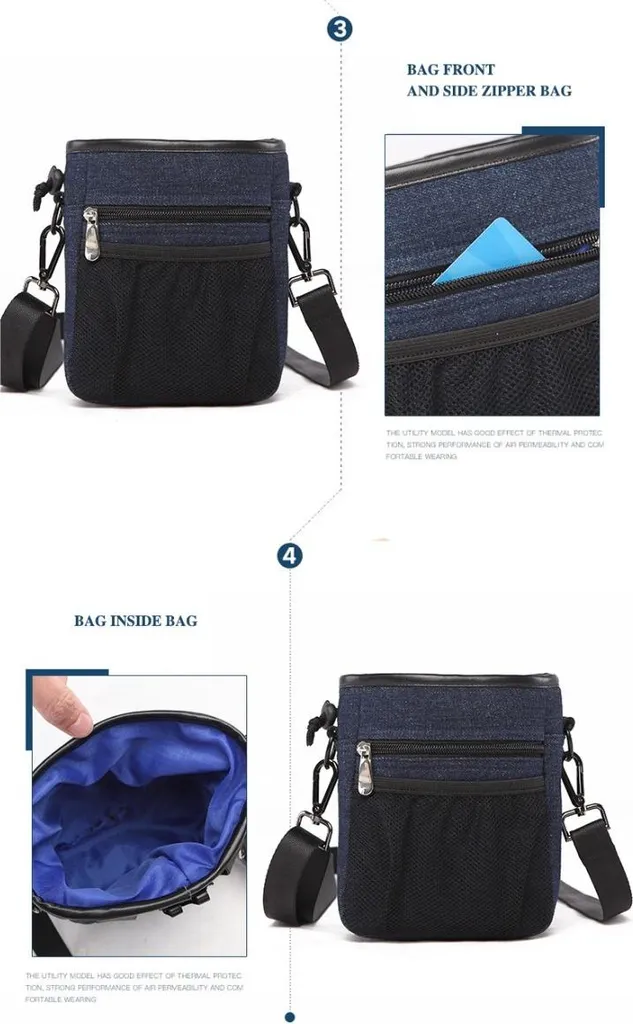 Borsa Porta Snack INF Denim - L'Eleganza nell'Addestramento Canino - 4