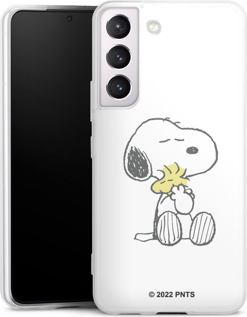 DeinDesign Slim Hülle für Samsung Galaxy S22 Silikon Case Ultra Dünn Handyhülle Liebe Peanuts Snoopy