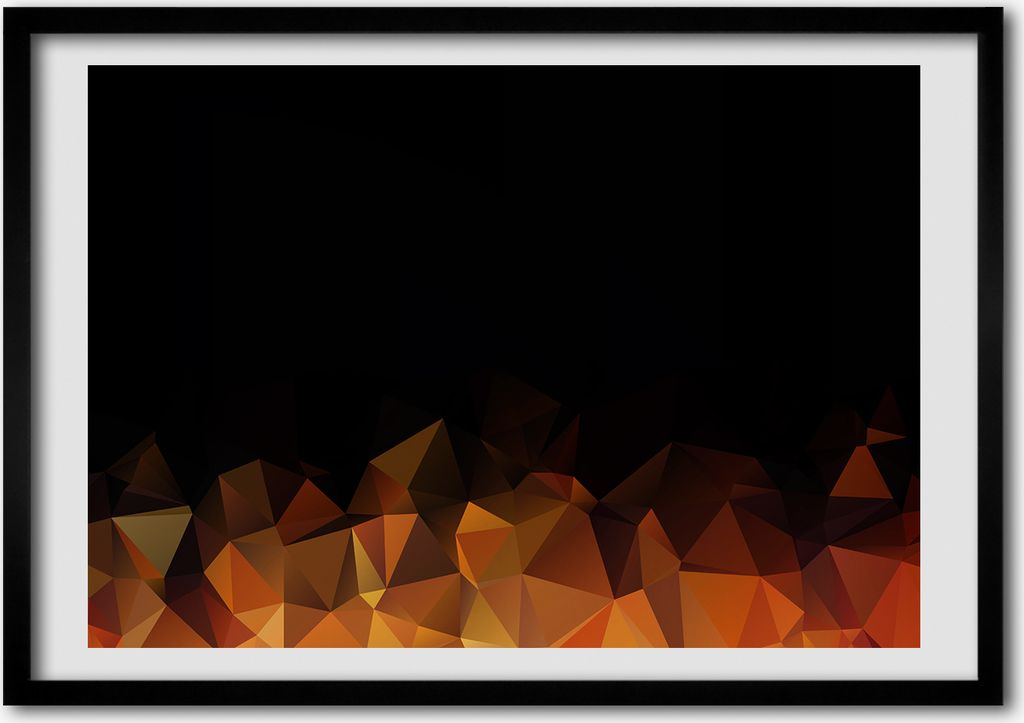 Bild - Bilderrahmen - 100 cm x 70 cm - MDF - Rahmen - Foto - Wandkunst Abstraktion