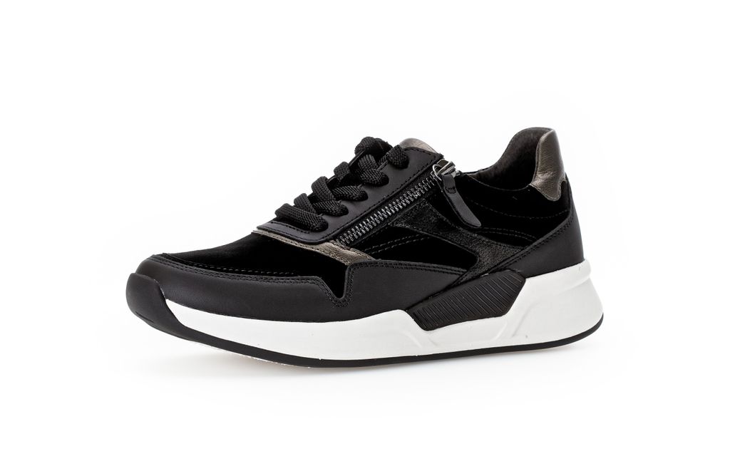 Gabor (0) Sportliche Schnürschuhe Damen 31393135323230 Schwarz 40 EU