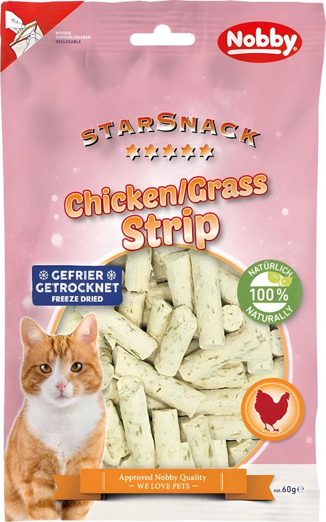 Nobby StarSnack FD Chicken & Cat Grass ca. 60 g