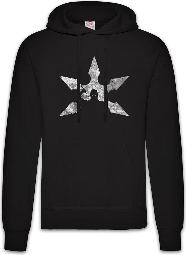 Urban Backwoods Ninja III, Herren Hoodie, Farbe: Schwarz, Größe: M