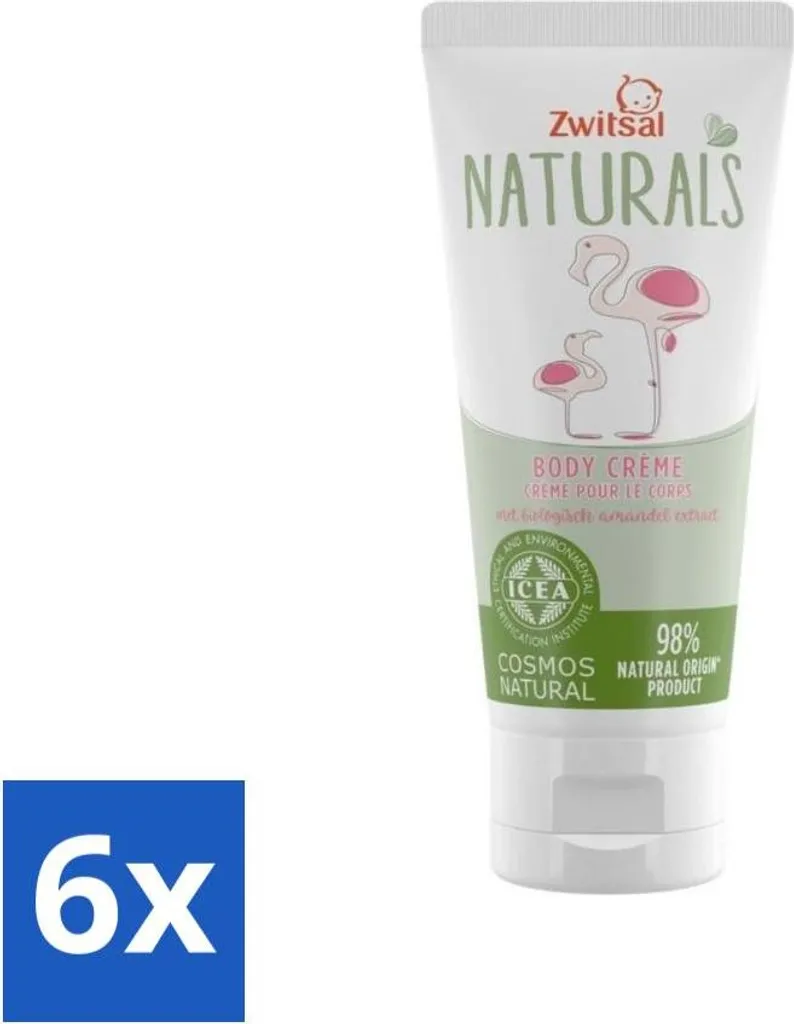 STOCK 6 PEZZI Zwitsal Naturals Crema Mandorle 100ml - Sconto!