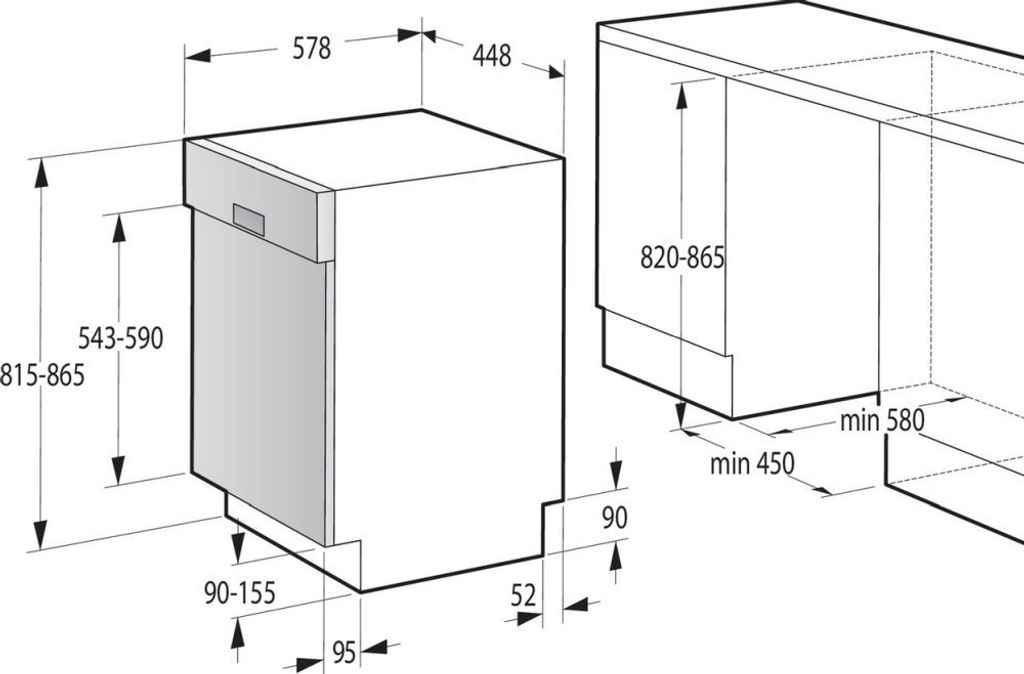 Gorenje - GI520E15X - Einbau-Geschirrspüler - 45 cm - Produktbild 3