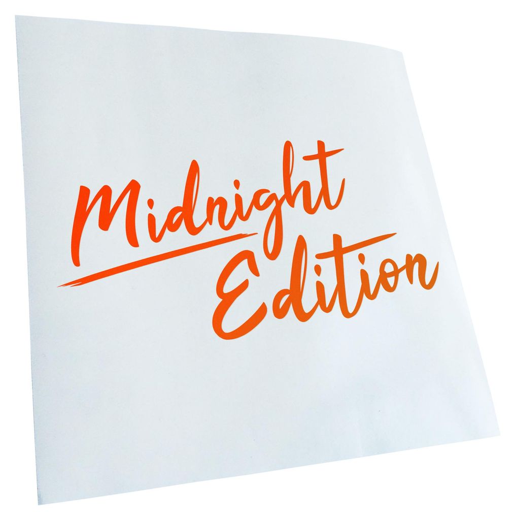 Kiwistar - Autoaufkleber - Midnight Edition - Orange - 20x10cm - Aufkleber für Auto, Laptop, Fahrrad, LKW, Motorrad mehrfarbig JDM Decal Racing