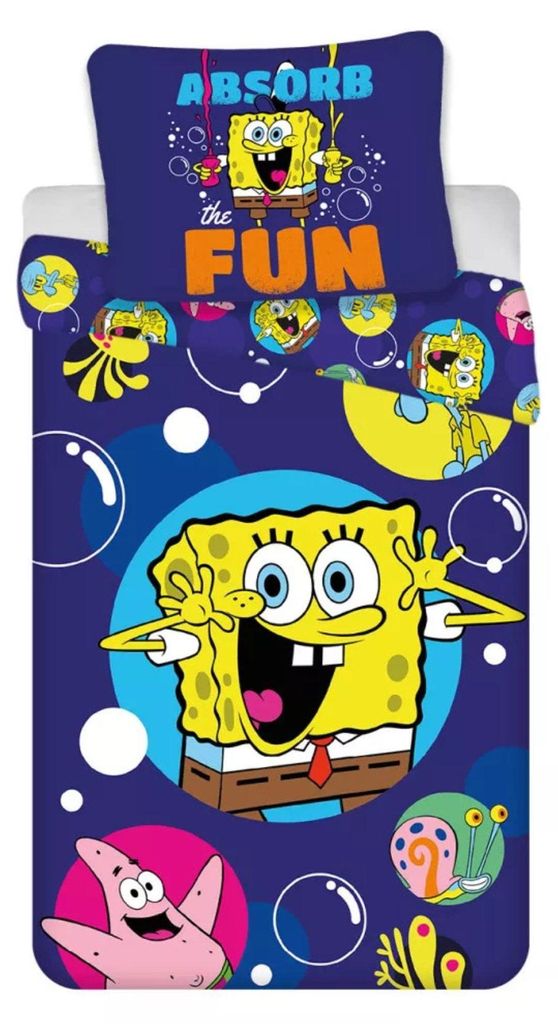 Sada povlečení SpongeBob SquarePants Fun 100×135 cm, 40×60 Obrázek produktu 