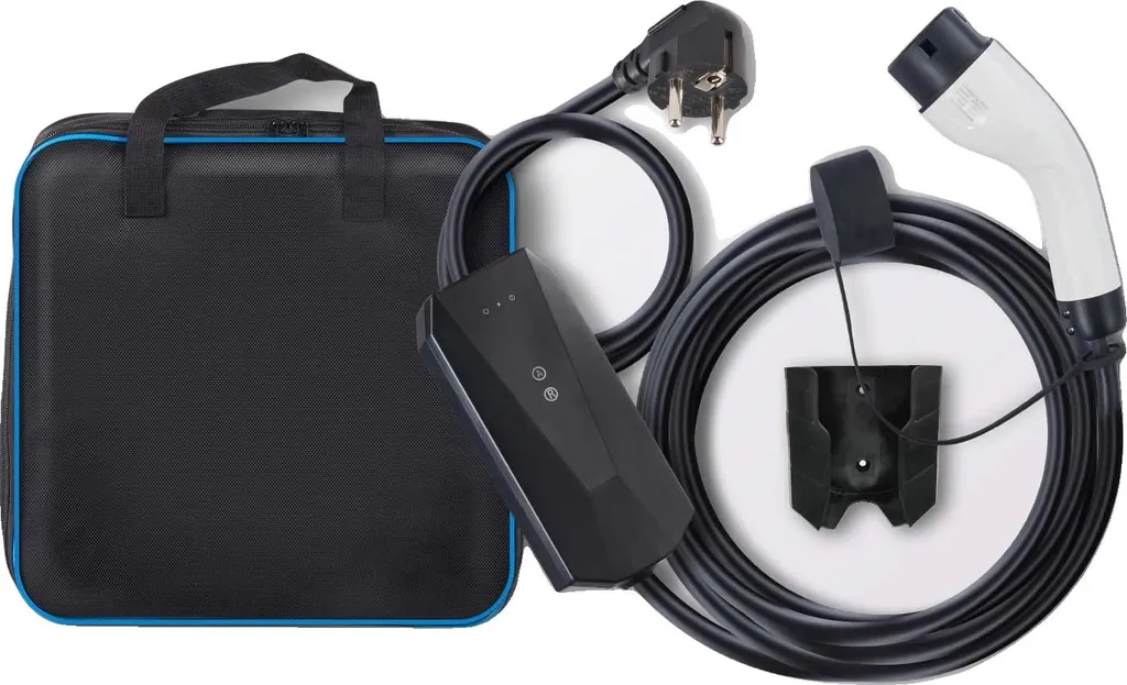 Chargeur EV portable pour prise domestique avec câble 7,6m application