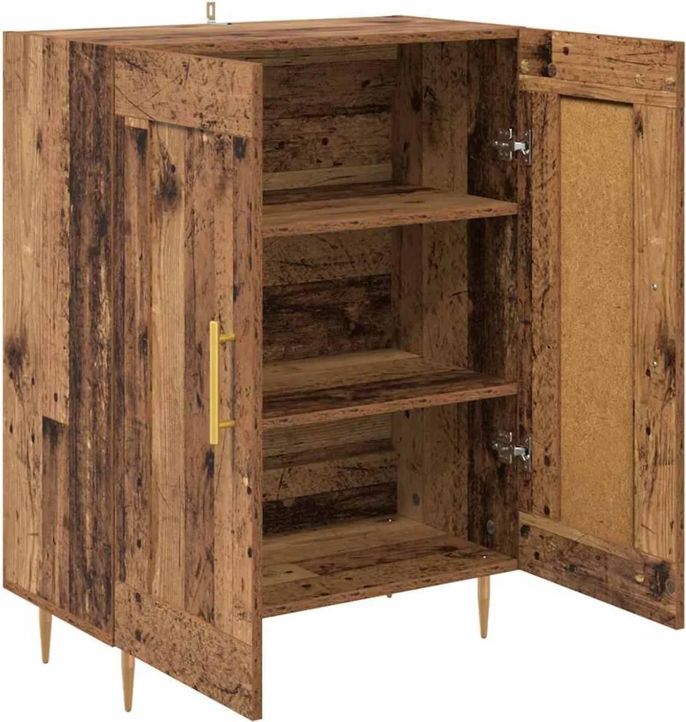 Mobile Buffet Eco-Friendly Legno di Recupero 70cm | Arredo Sostenibile - 5
