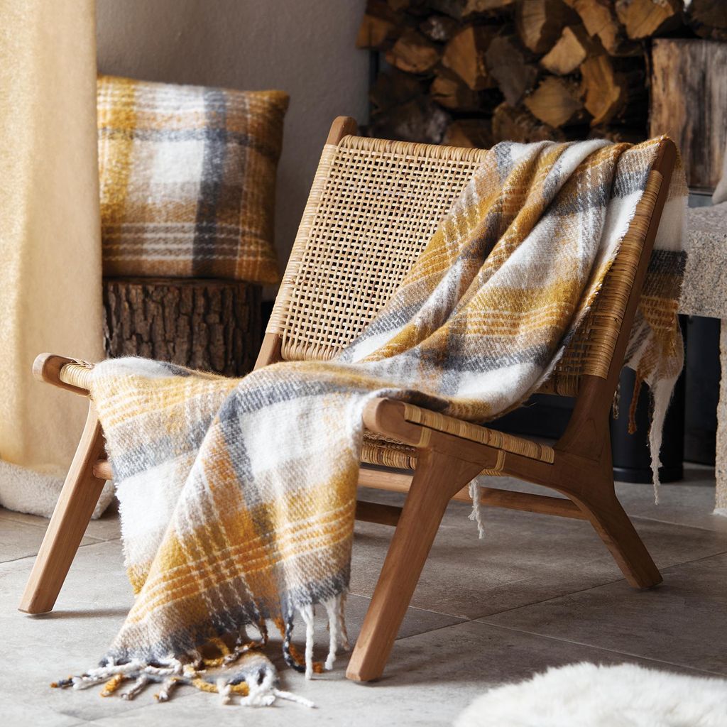 Plaid Tartan Schottenmuster Mohair-Effekt