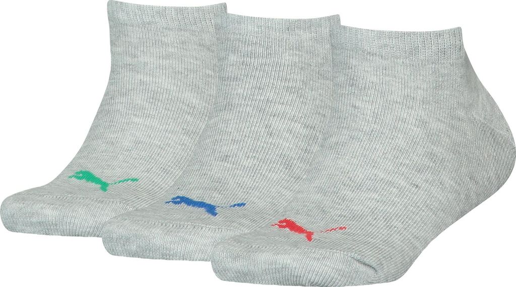 PUMA KIDS INVISIBLE 3P 046 m??lange / red / blue 046 m??lange / red / blue 31-34