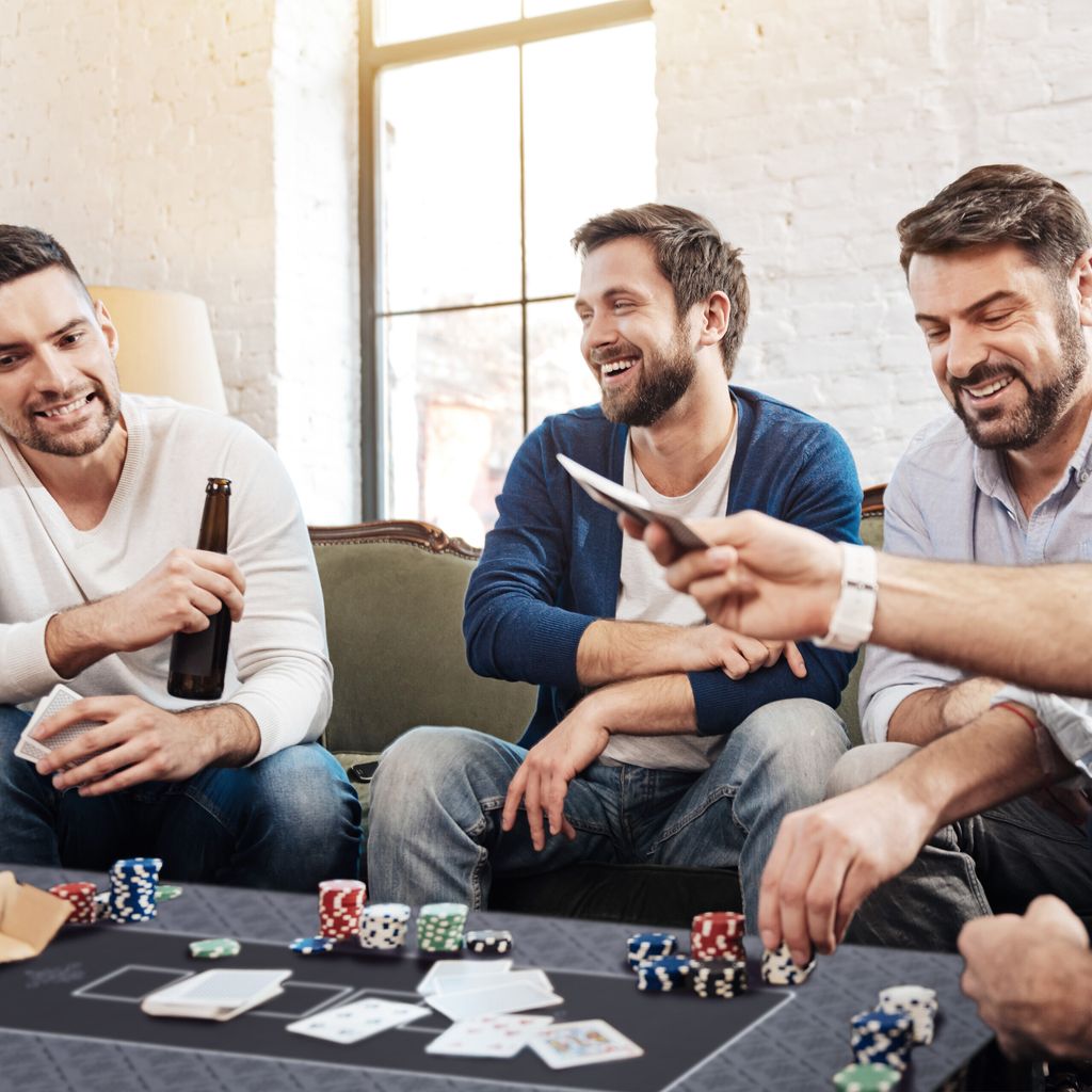 Relaxdays Pokermatte 180 x 90 cm, Texas Holdem, Produktbild 