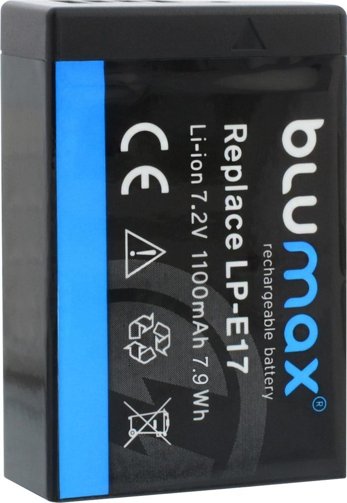 Blumax Akku passend für Canon LP-E17 EOS RP M3 M6 750D 760D R8 R10 R50 1000 mAh