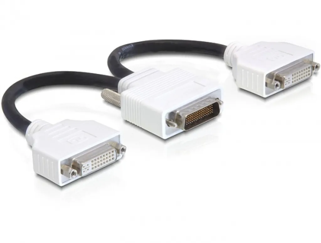 Adaptateur pour connecter deux écrans DVI sur port DMS-59 - Câble 20cm