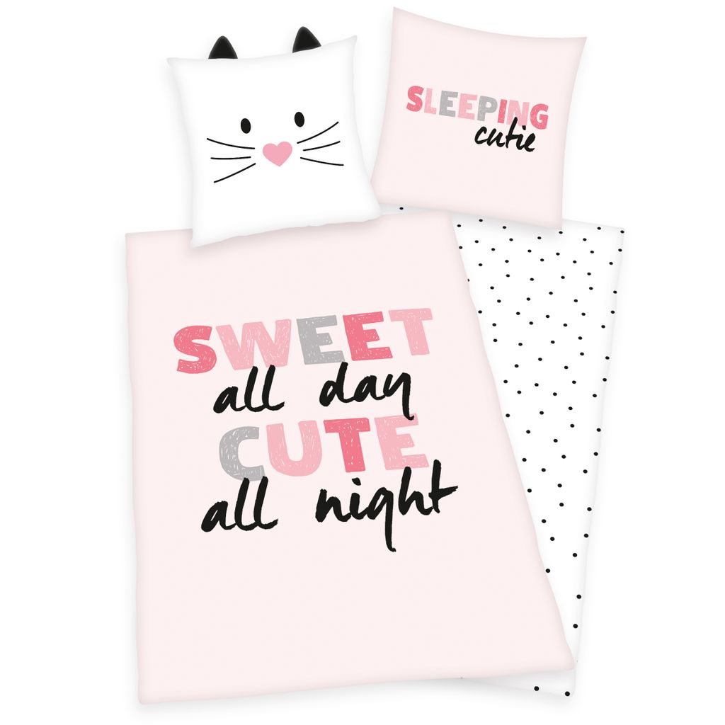 Herding Young Coll. Cute Girls-Bettwäsche, 80x80 U 135x200cm