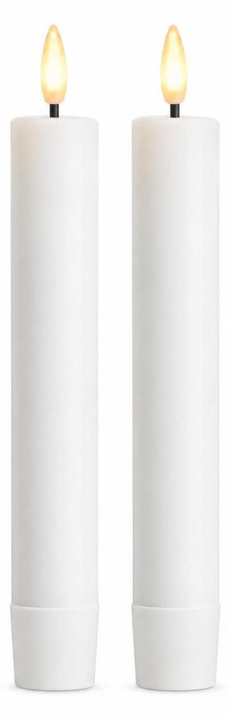 LED Kerze Weiss Stabkerze 15 cm