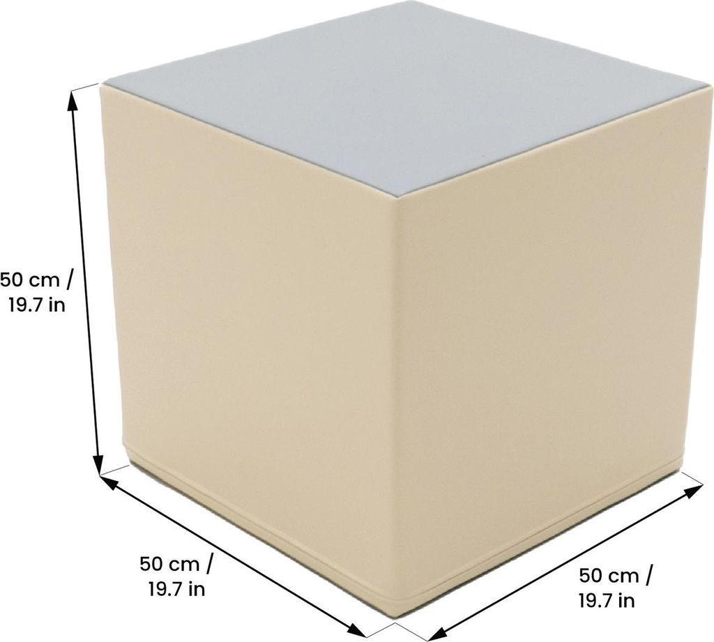 IGLU Mega Cube Block - beige/gris - cube en mousse Image du produit 