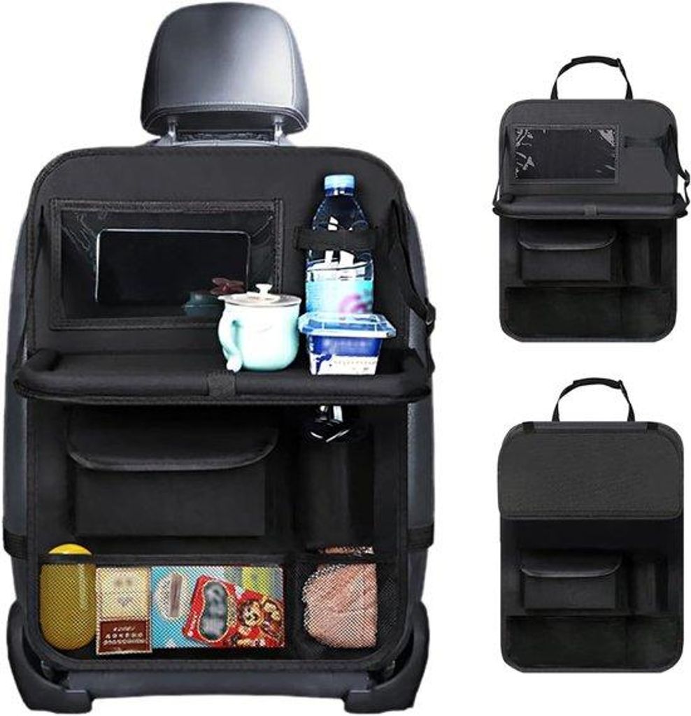 Famanu Auto-organizer voor de achterbank met tafel - Productafbeelding 