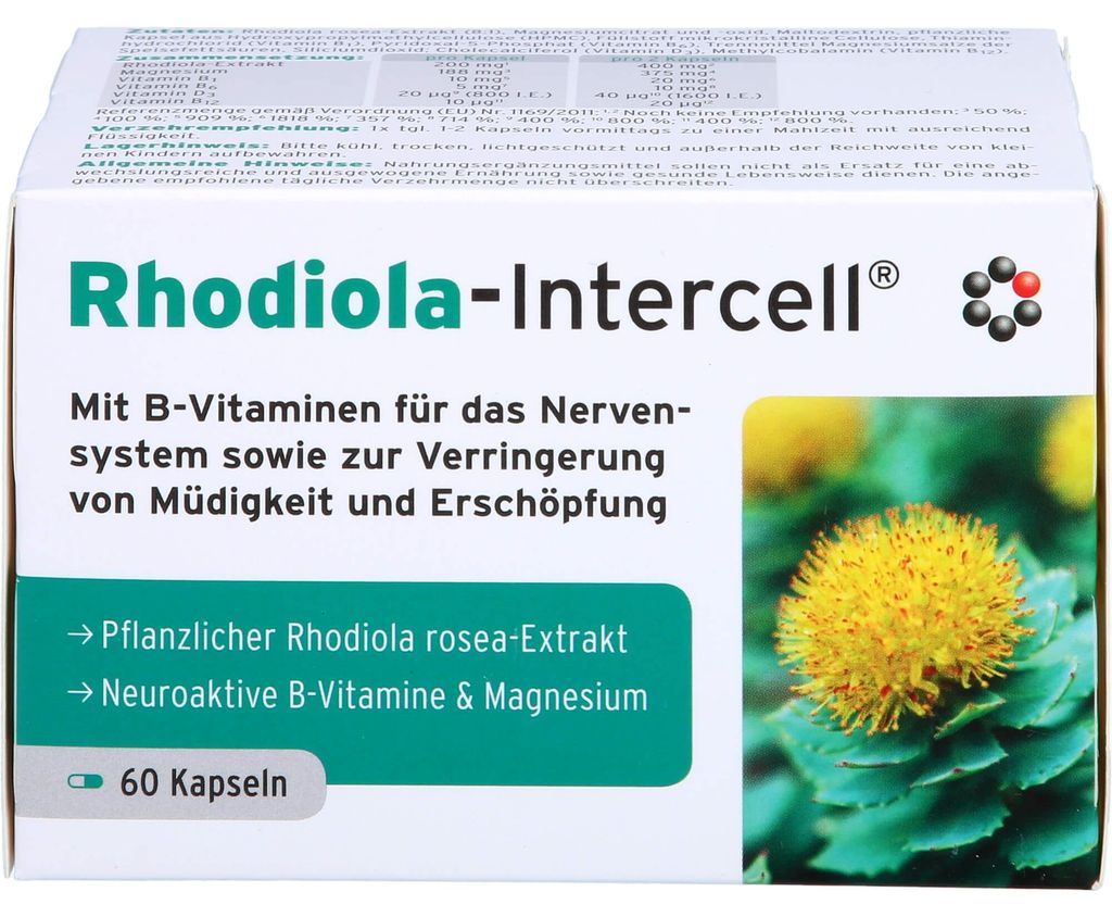 Rhodiola-Intercell Kapseln, 60 St. Kapseln