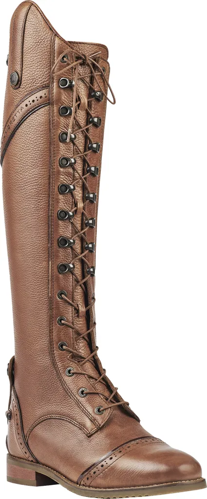 Bottes d'équitation Moretta Maddalena cuir marron clair 37 UE Extra Large