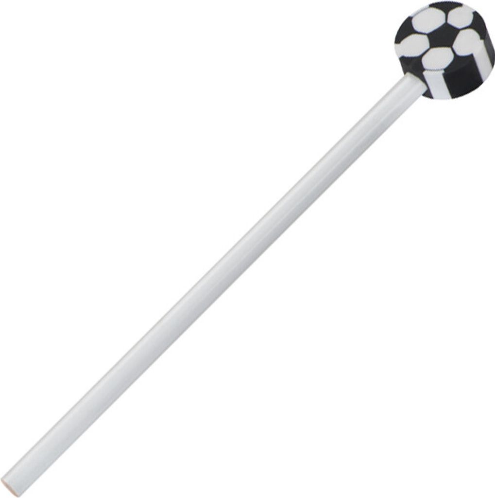 Bleistift / HB / mit Motiv Radierer "Fußball"