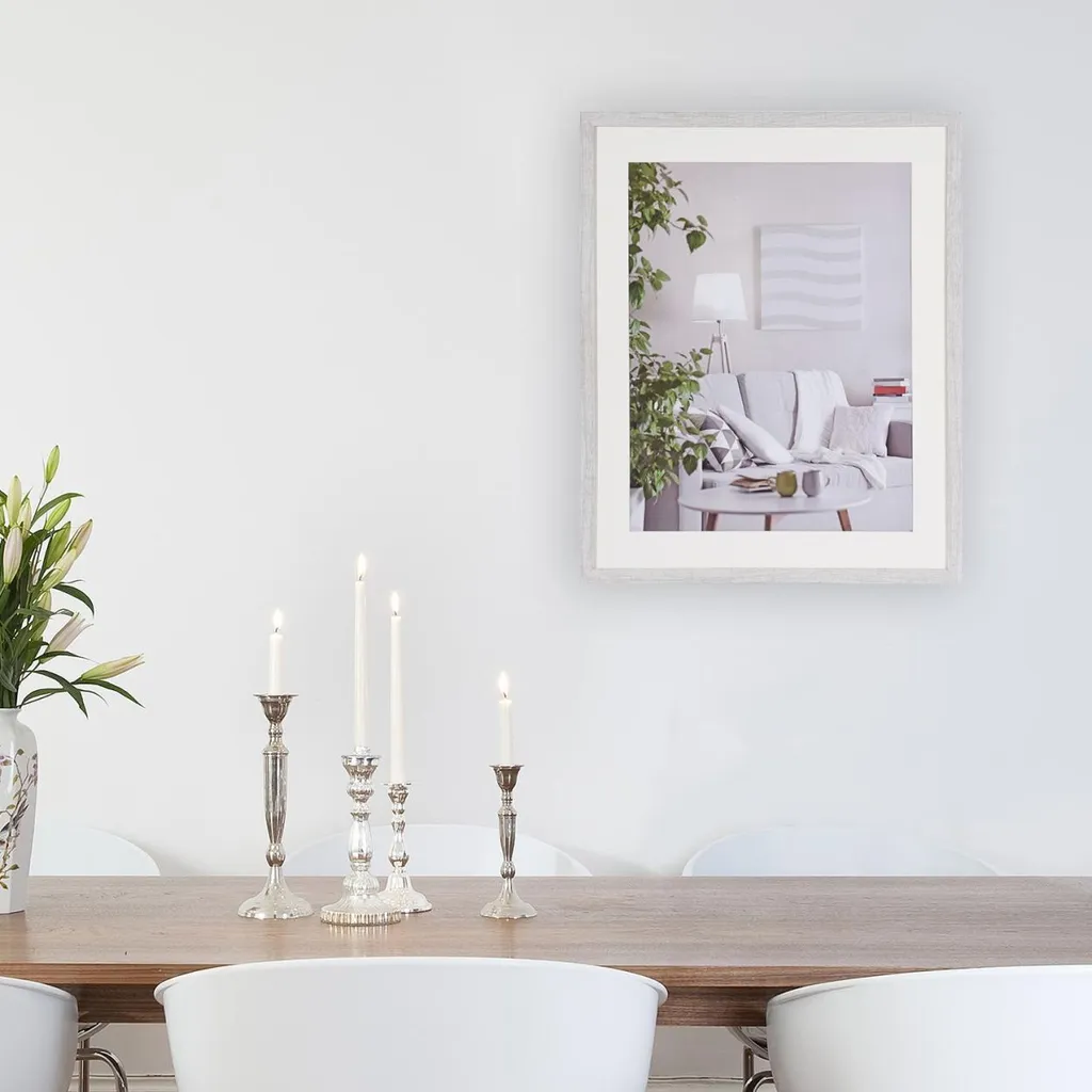 Cornice moderna 60x80 cm bianca - 5