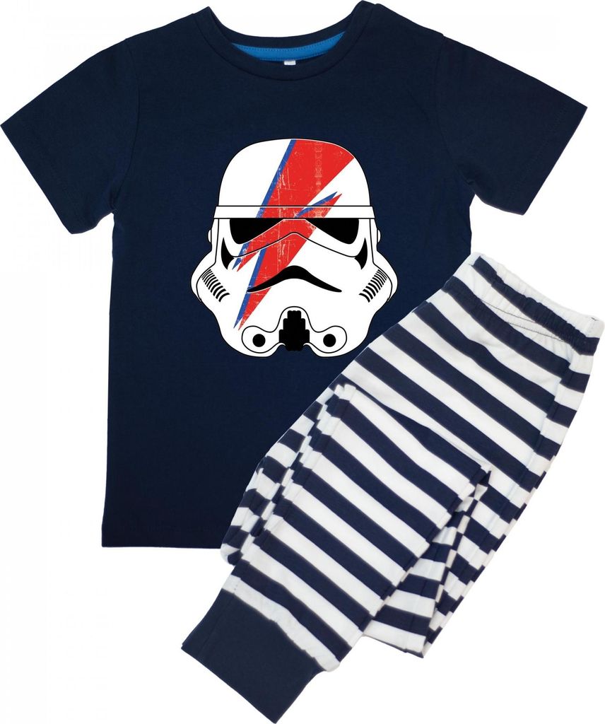 Star Wars - Schlafanzug mit langer Hose für Jungen kurzärmlig BI55192 (104) (Marine)