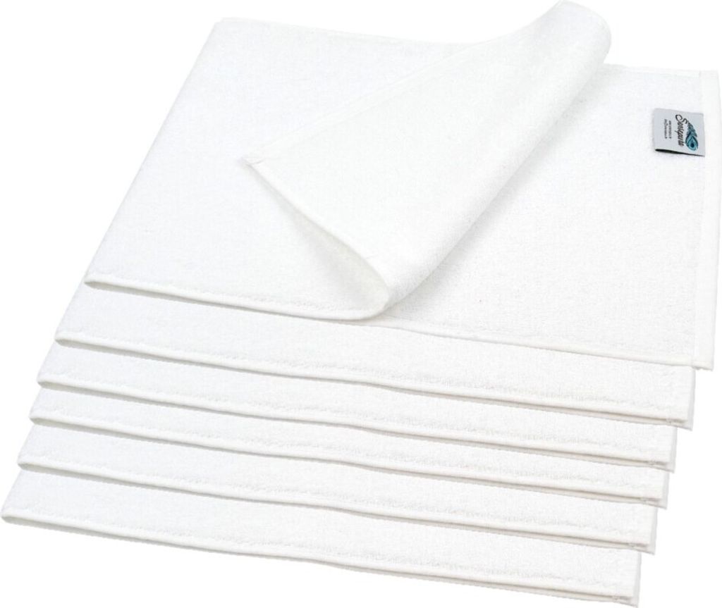 Oshibori Kompresse 6 Stück | weiß ca. 30x80 cm | 400 g/m² Produktbild 