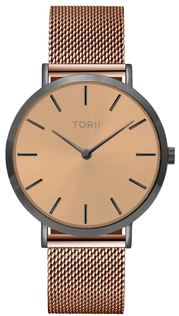 Montre Femme TORII A38RM.RA en Or Rose avec Cadran Solaire Classique