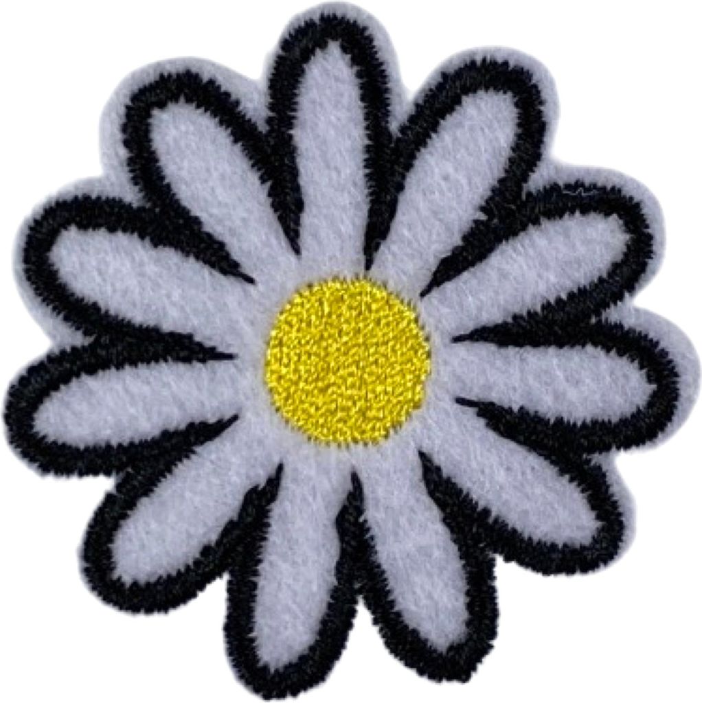 Daisy Daisy Gelbes Herz-Emblem-Aufnäher zum Aufbügeln