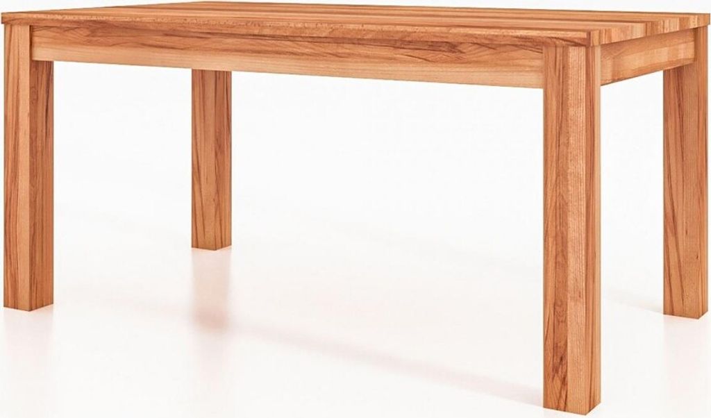 Esstisch Bento aus Kernbuche massiv 100x140x77 cm mit Holzbeinen