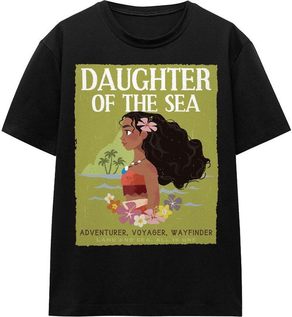 Moana - "Daughter Of The Sea" T-Shirt für Herren/Damen Uni TV17351 (XXL) (Schwarz)