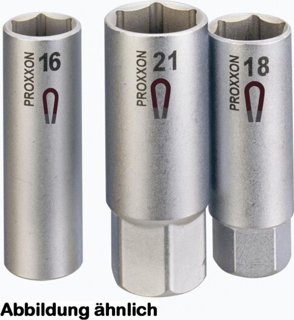 PROXXON Zündkerzen-Steckschlüsseleinsatz 1/2", Chr 21 mm (70 mm l