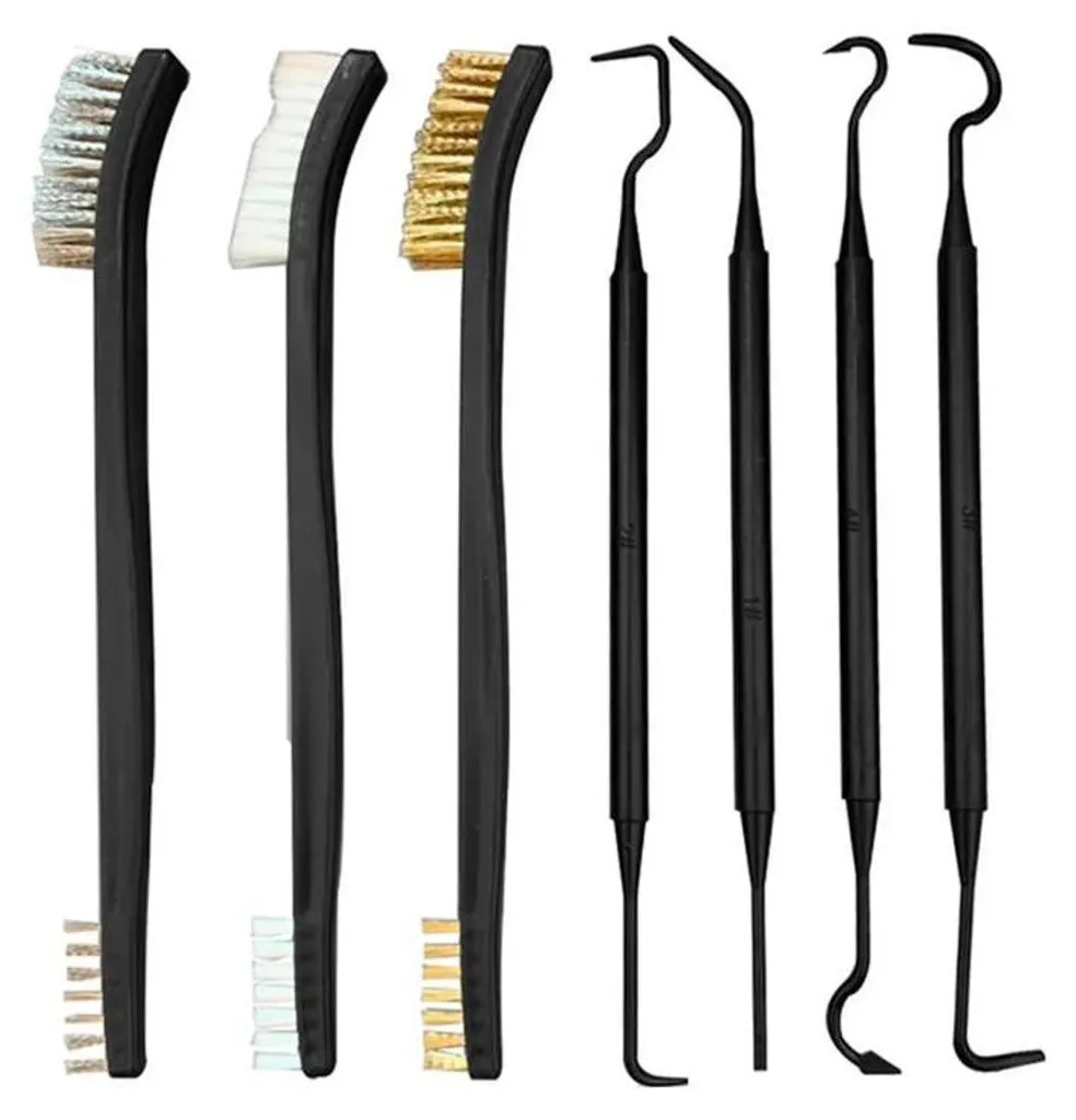 Kit nettoyage vélo avec poils en nylon et métal pour décrassage C
