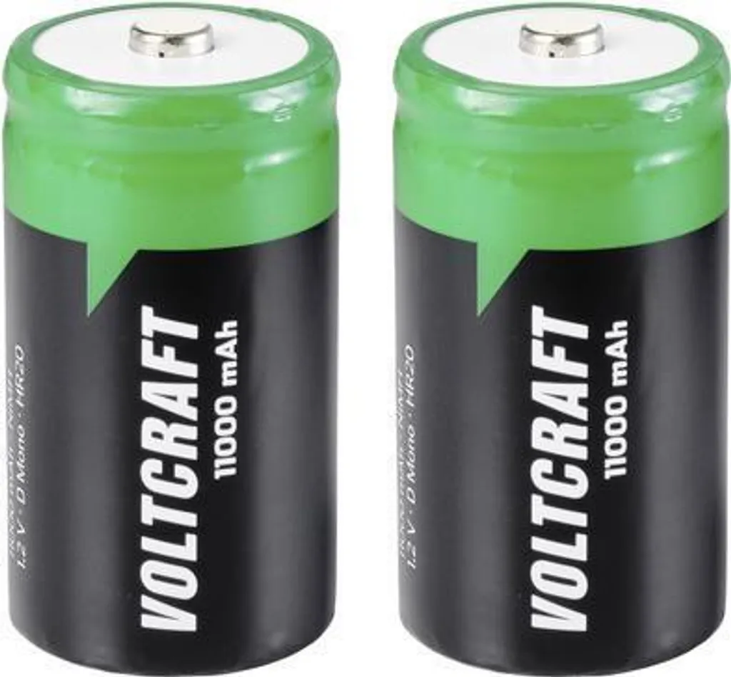 Piles Rechargeables D HR20 11000 mAh - Accus Mono Haute Capacité x2