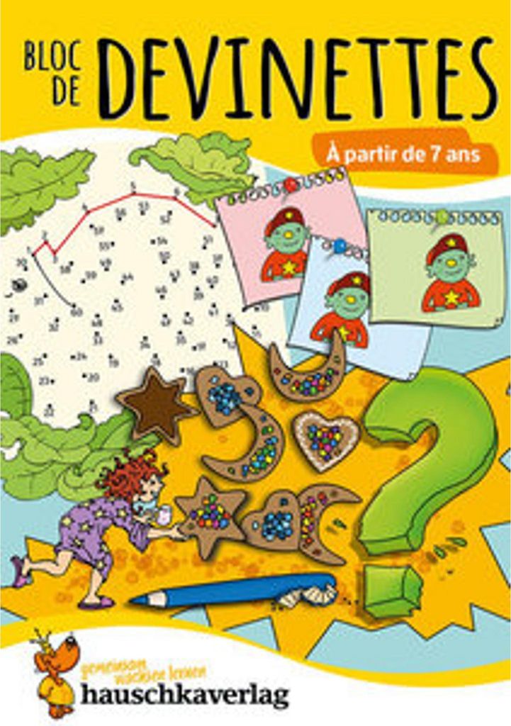 Bloc de casse-têtes et livre activite 7 ans : Des énigmes colorées pour la maternelle - cahier activite 5 ans labyrinthe, sudoku, etc pour stimu...