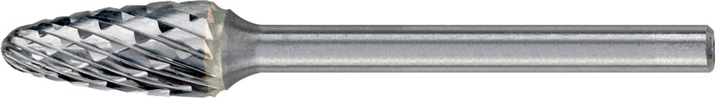FORMAT Kleinfrässtift HM SPG0613 C 3mm 6x13mm, Abmessung:3x7 mm, Form:RBF 0307, Schaft:3 mm, Zahn:C