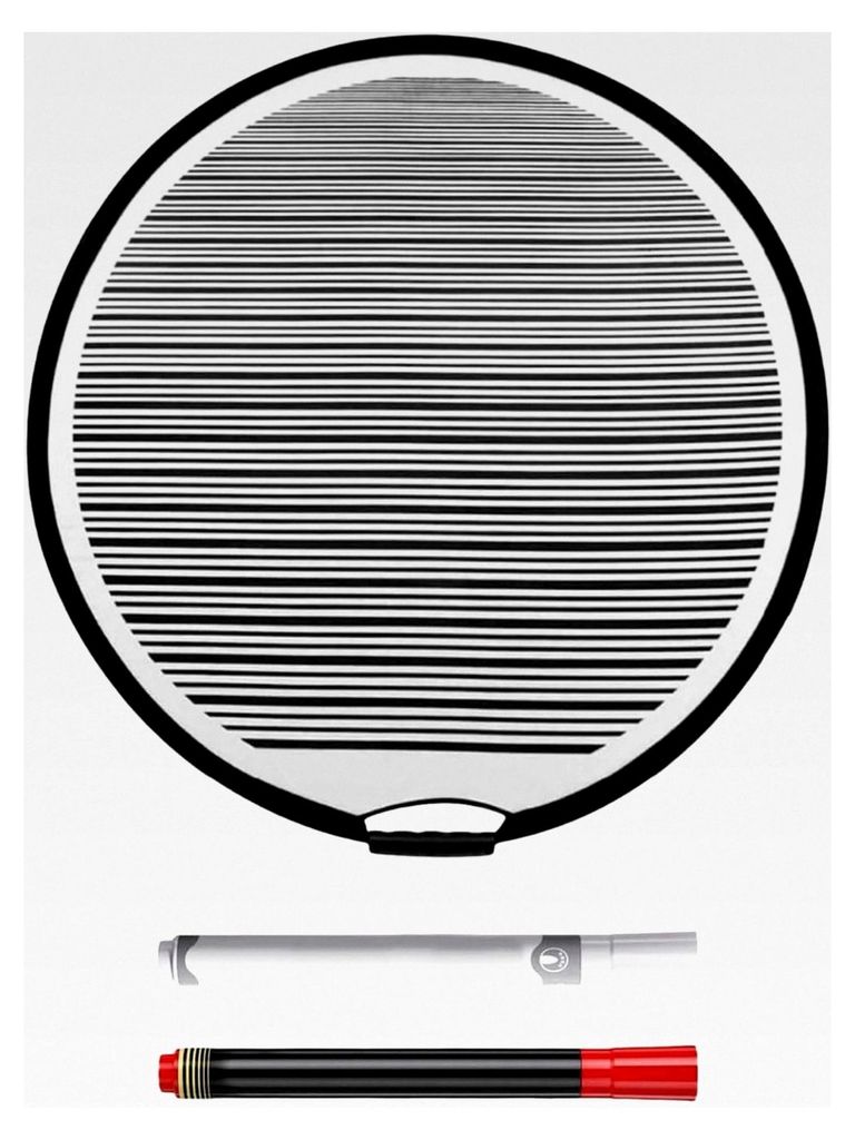 Dellenreflektor, 80 cm flexibler Dellenreflektor mit Tasche, ausgestattet mit zwei Ölstiften, zur Dellenprüfung an Fahrzeugen