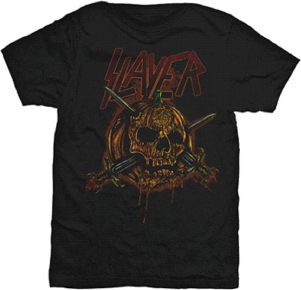 Slayer Skull Pumpkin Herren Schwarz T Shirt: XXL