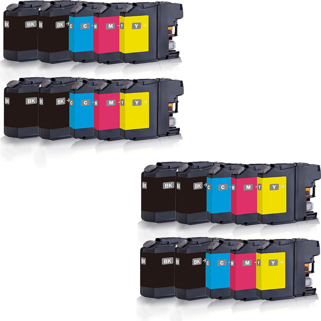 Print-Klex 20x kompatible Tintenpatronen kompatibel mit Brother LC223 LC225 LC227 DCP-J 4120 DW MFC-J 4420 DW MFC-J 4425 DW - Black Cyan Magenta Ye...