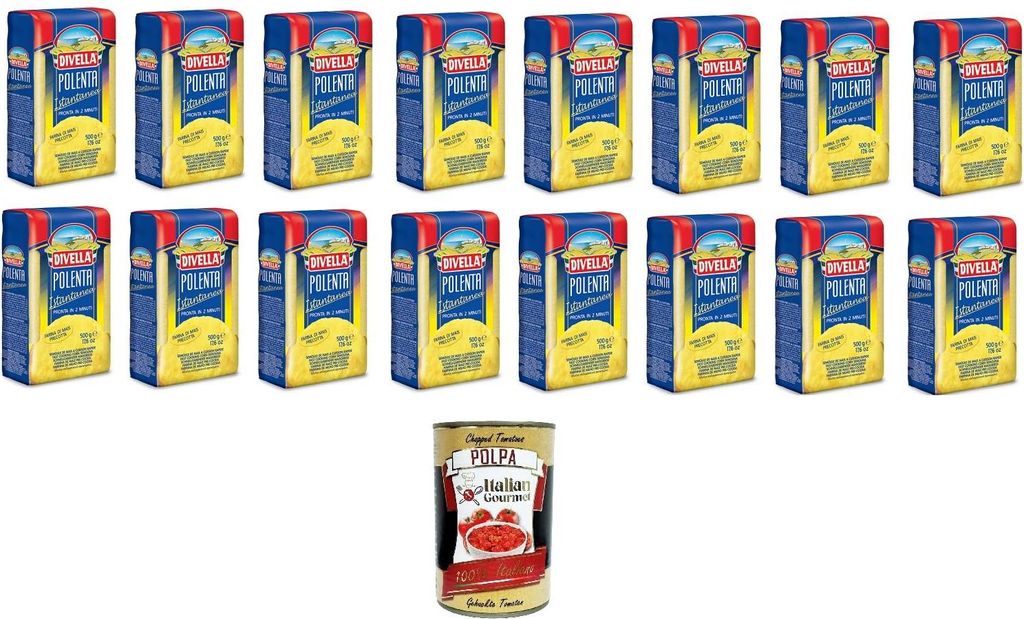 16x DIVELLA INSTANT POLENTA MEHL GR.500 + Italian Gourmet Obrázek produktu 