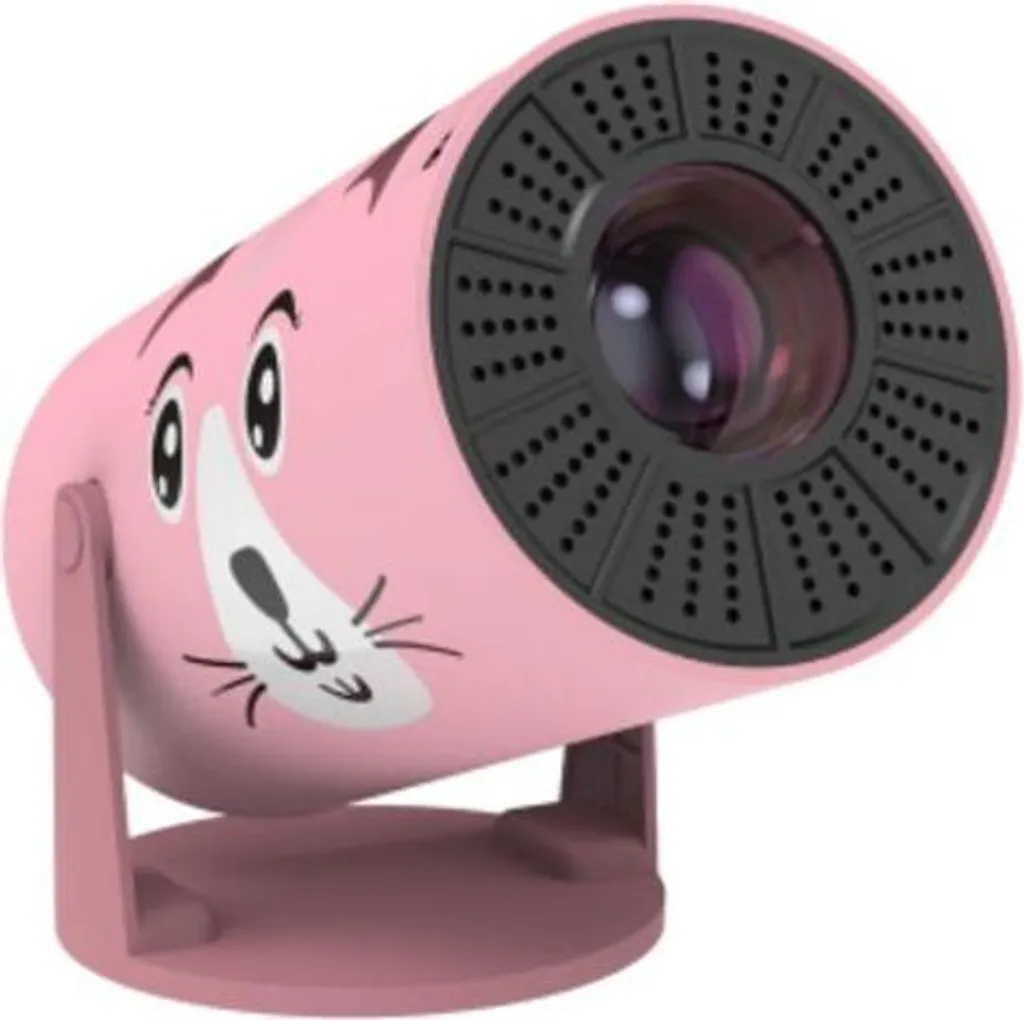 Kiano Kid Projector HD 1280x720 Rose Chat avec Image de 32 à 130''