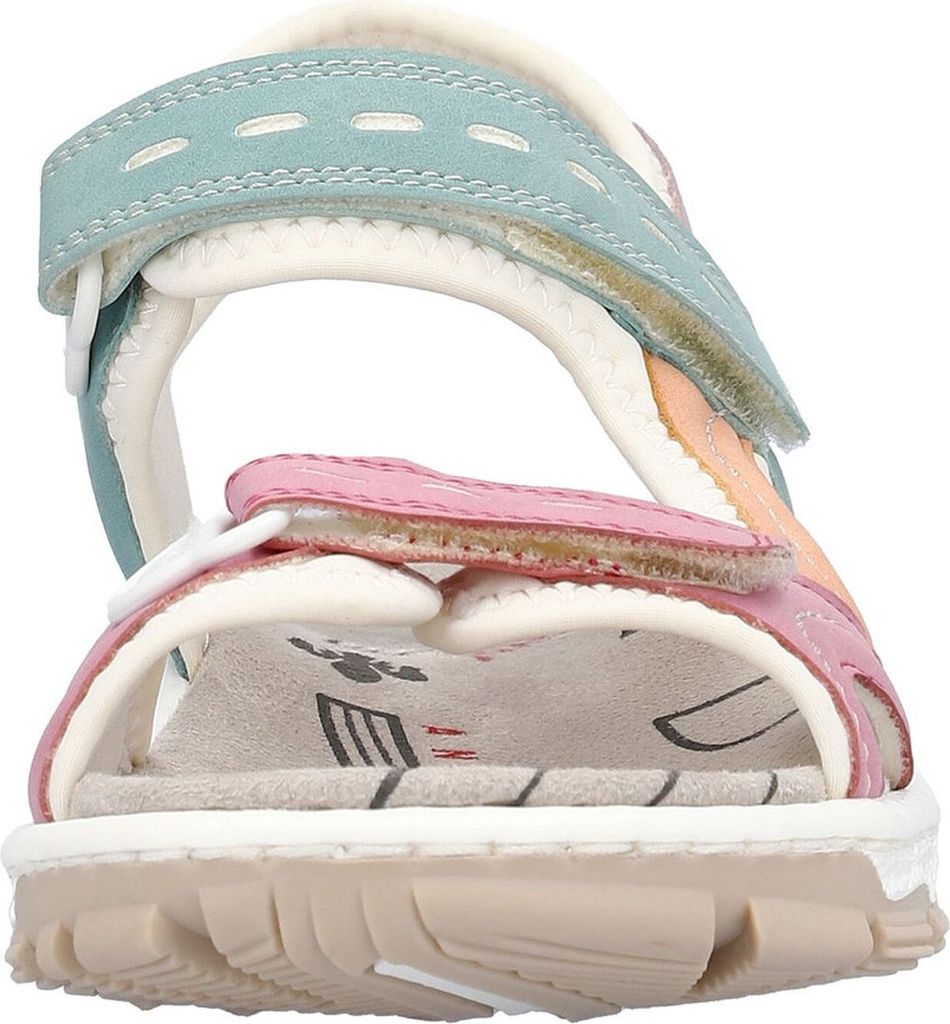 Rieker Damen Sandale bunt Trekking Outdoor gepolstert Produktbild 4