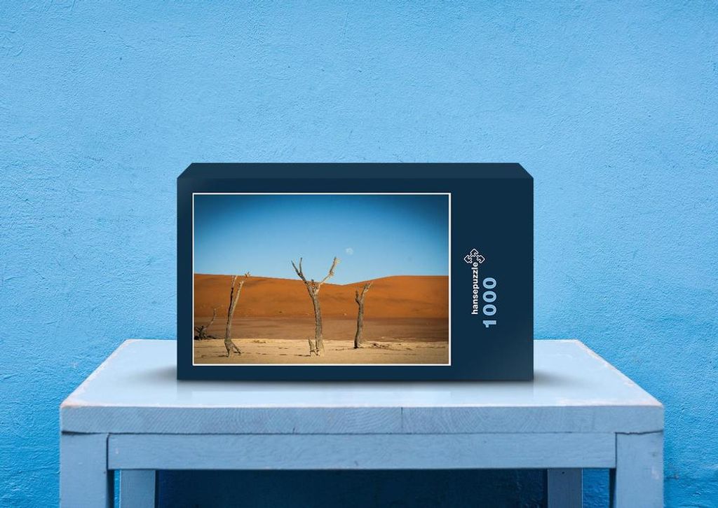 hansepuzzle 83249 - Deadvlei Puzzle, 1000 Teile, Natur, 60,0 x 46,0cm mit hochwertiger Aufbewahrung, Kartonbox und wiederverschließbarem Beutel