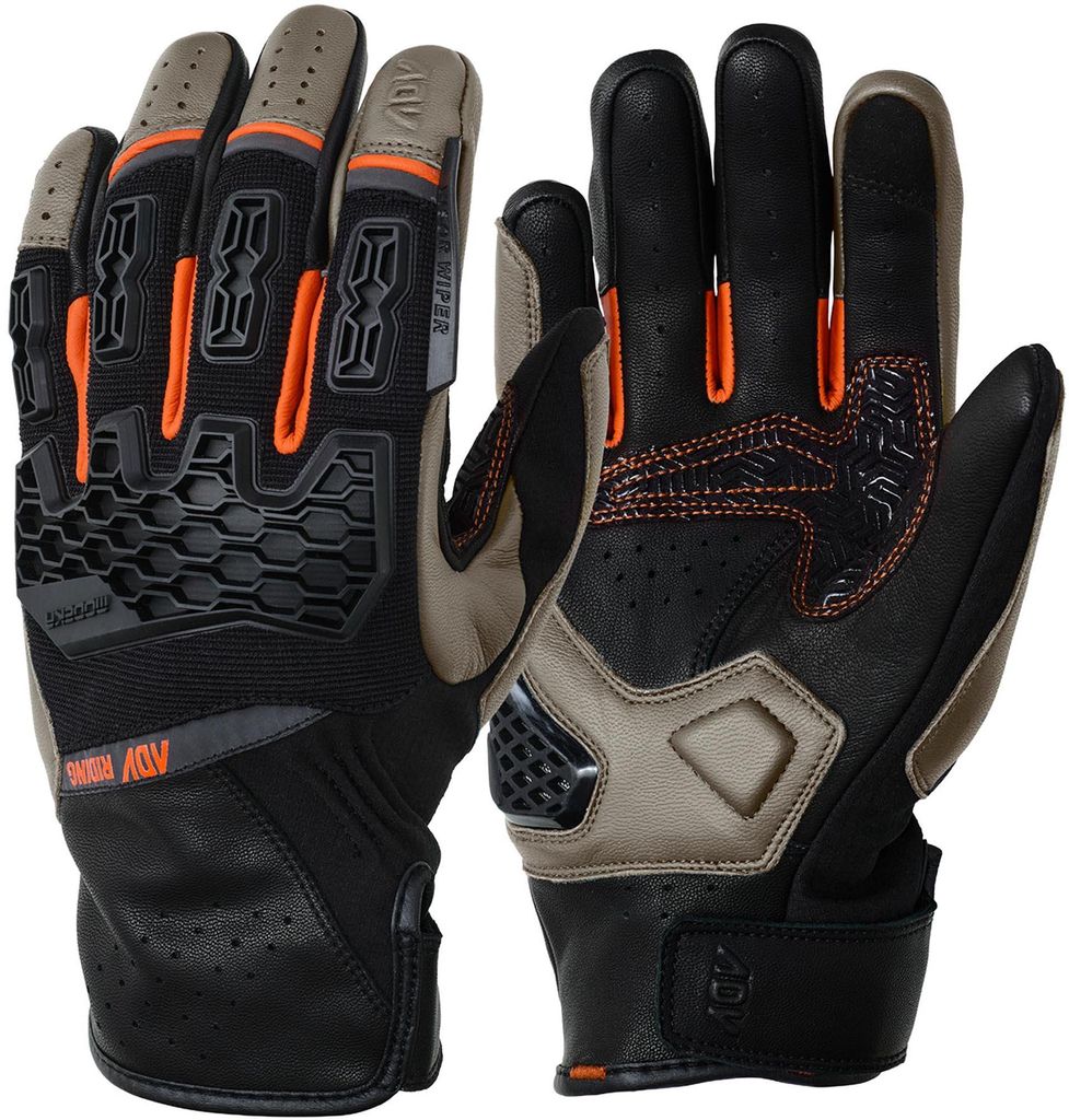 Modeka Atlaz Motorrad Handschuhe, braun/schwarz, 12
