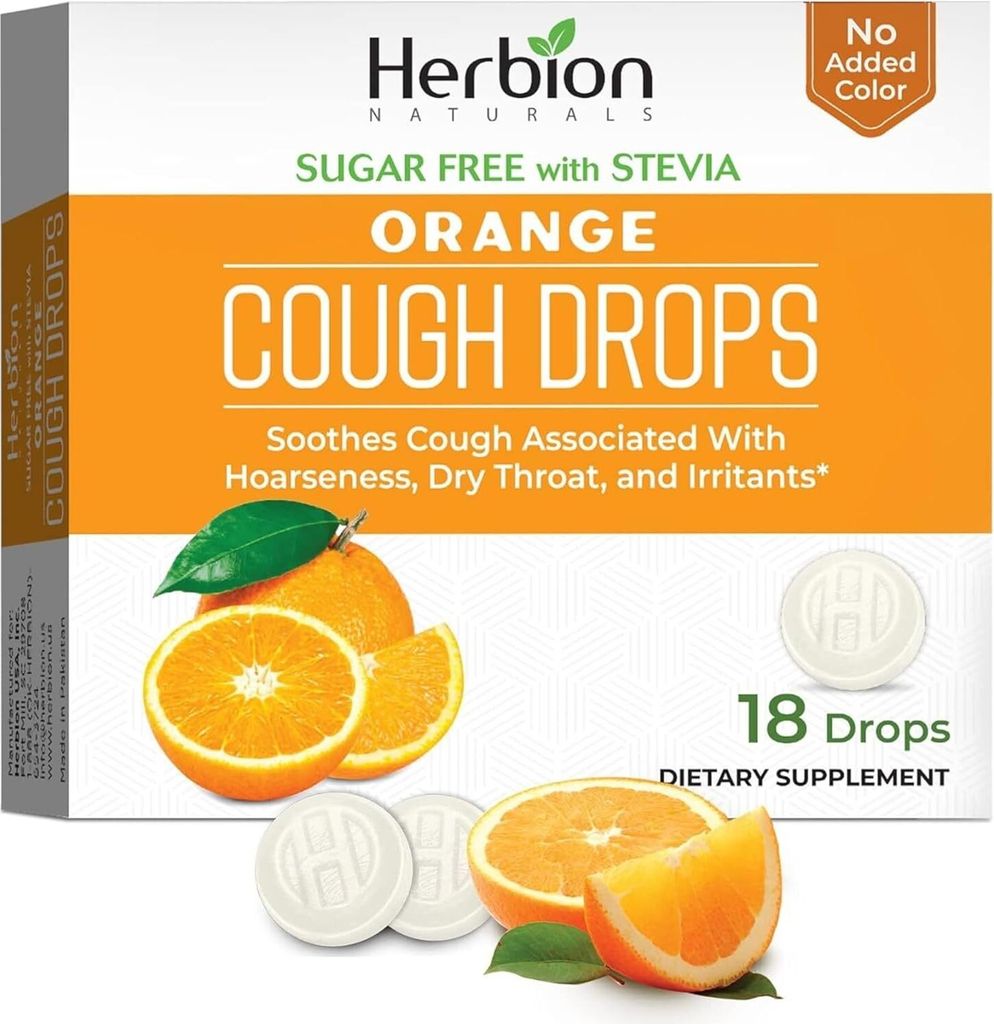 Herbion Naturals Pastilles contre la toux sans sucre avec Image du produit 