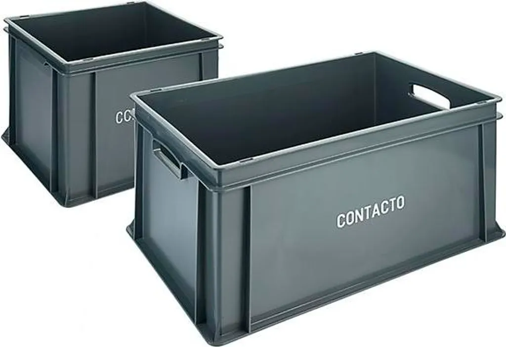 Bac de stockage alimentaire inox 600 mm pour transport professionnel