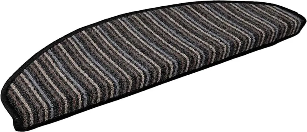 Tapis d'escalier anti-glisse 15 pcs anthracite pour marches glissantes
