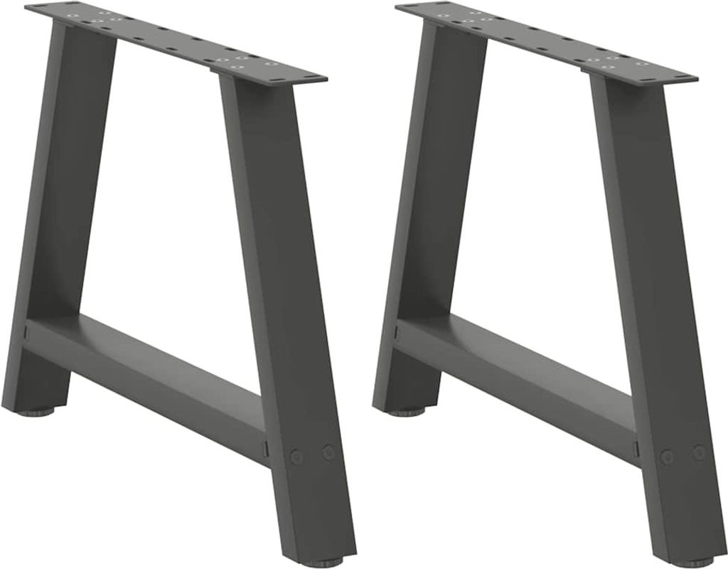 Couchtischbeine A-Form 2 Stk. Anthrazit 60x(42-43) cm Stahl