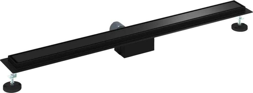 SYFAX™ Scarico Doccia Nero 100 cm | Canalina 2 in 1 Acciaio Inox 304 - 6