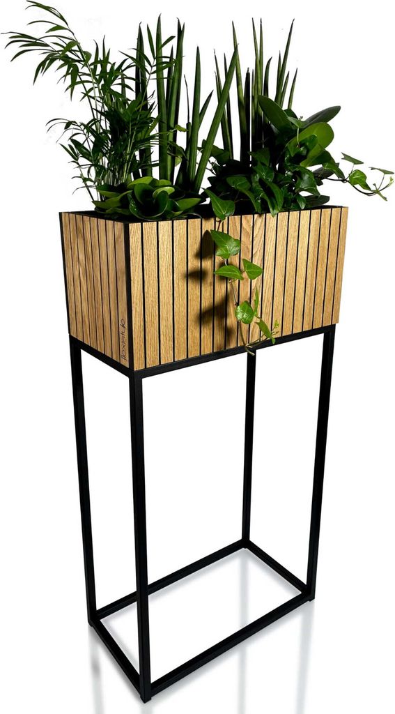 Blumenbeet čtvercový LOFT FIORINO Lamely 42x22x80 cm Obrázek produktu 